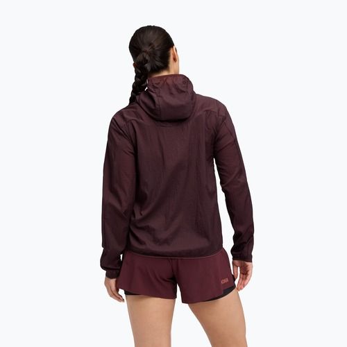 Дамско яке за бягане HOKA Skyflow black cherry