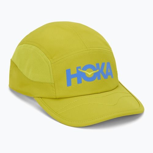 Шапка с козирка HOKA Run pea green