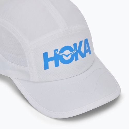 Шапка с козирка HOKA Run white