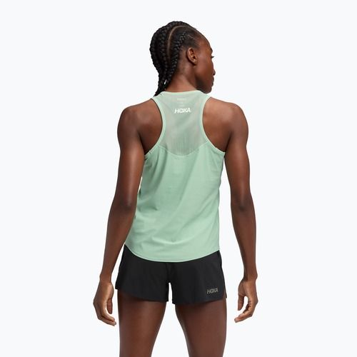 Дамска тениска за бягане HOKA Airolite Tank 2.0 jade