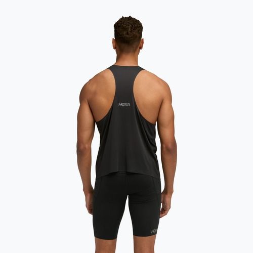 Мъжка тениска за бягане HOKA Race Singlet hoka black