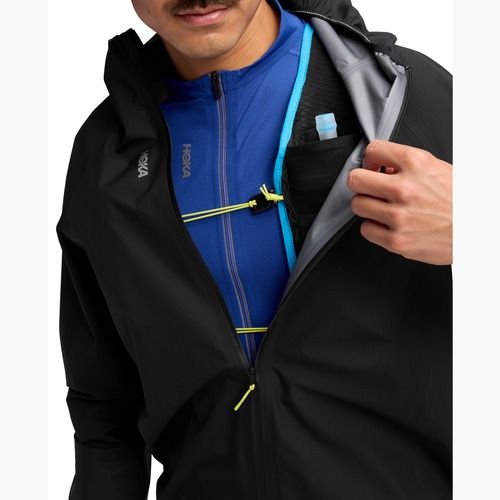 Мъжко яке за бягане HOKA Skybreeze Waterproof GTX black