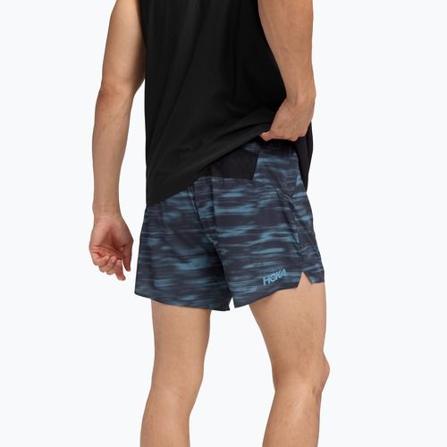 Мъжки шорти за бягане HOKA Glide 5" blue blurr