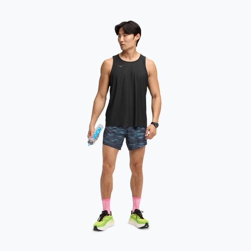 Мъжки шорти за бягане HOKA Glide 5" blue blurr