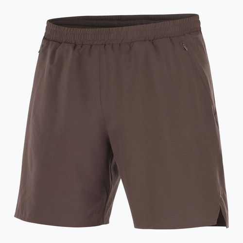 Мъжки шорти за бягане Salomon Shakeout C 2IN1 7" coffee bean