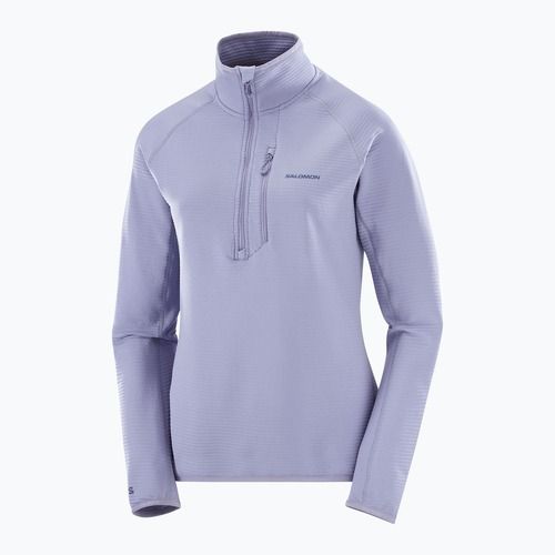 Дамски суитшърт за трекинг Salomon Essential Lightwarm Half Zip blue granite