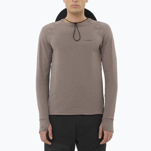 Мъжки суитшърт Salomon Essential Lightwarm CN iron
