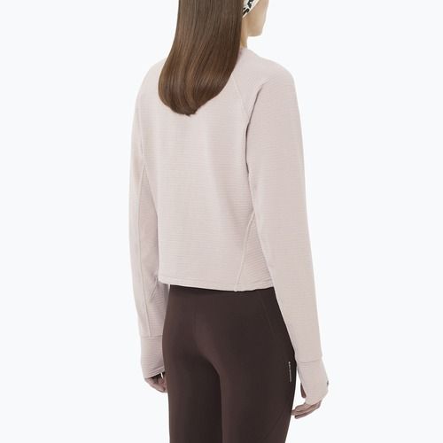 Дамски суитшърт за трекинг Salomon Essential Lightwarm CN etherea