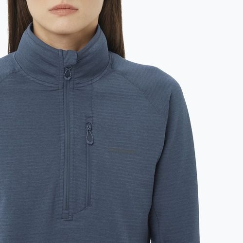 Дамски суитшърт за трекинг Salomon Essential Lightwarm Half Zip blue night