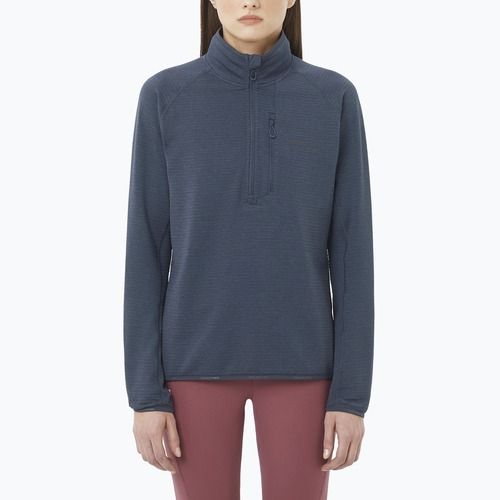 Дамски суитшърт за трекинг Salomon Essential Lightwarm Half Zip blue night