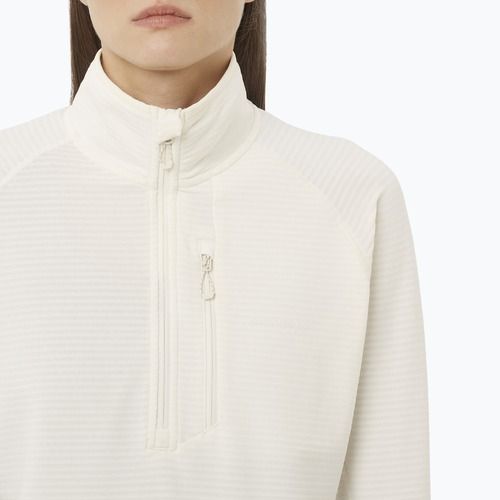 Дамски суитшърт за трекинг Salomon Essential Lightwarm Half Zip whisper white