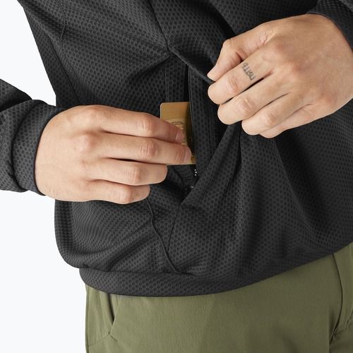 Мъжки суитшърт за трекинг Salomon Motomesh Crewneck deep black