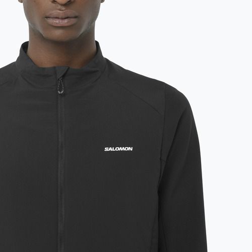 Мъжки суитшърт за бягане Salomon Mountain Flex Hybrid deep black