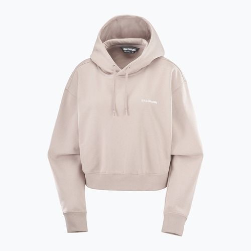 Дамски суитшърт за трекинг Salomon Short Hoodie etherea