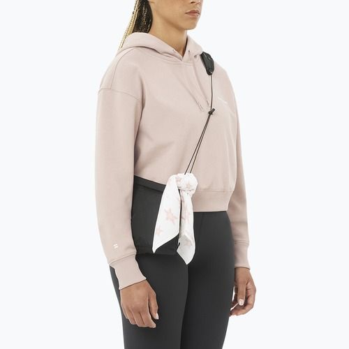 Дамски суитшърт за трекинг Salomon Short Hoodie etherea