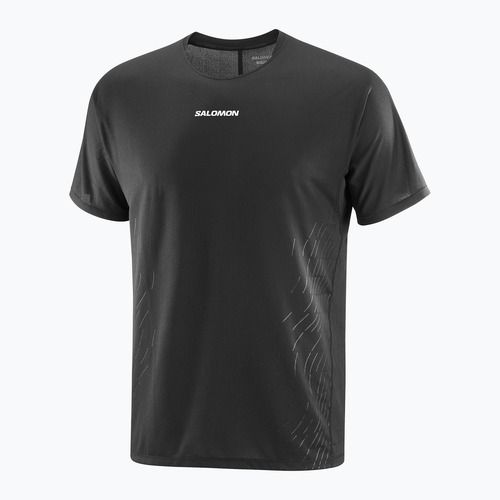 Мъжка тениска за бягане Salomon Sense Aero GFX deep black