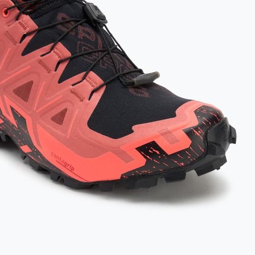 Мъжки обувки за бягане Salomon Spikecross 6 GTX cow hide/black/neon flame