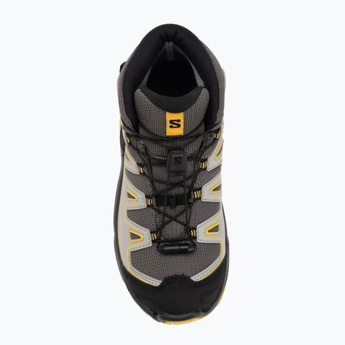 Детски обувки за трекинг Salomon X Ultra Mid GTX castlerock/black/spicy/mustard