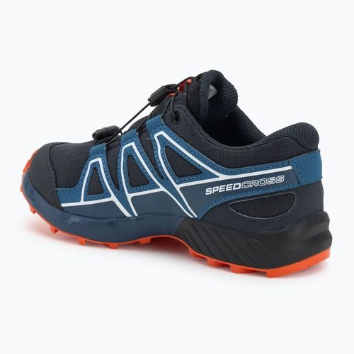 Детски обувки за бягане Salomon Speedcross Waterproof dark navy/dark blue/red orange