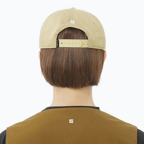 Шапка с козирка Salomon Logo Flat gray green
