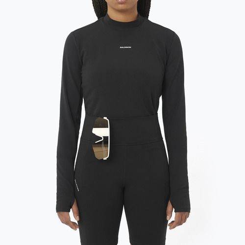 Дамска блуза с дълъг ръкав за бягане Salomon Bliss deep black