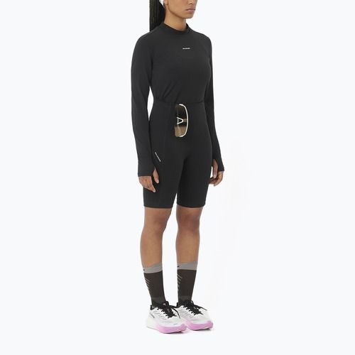 Дамска блуза с дълъг ръкав за бягане Salomon Bliss deep black