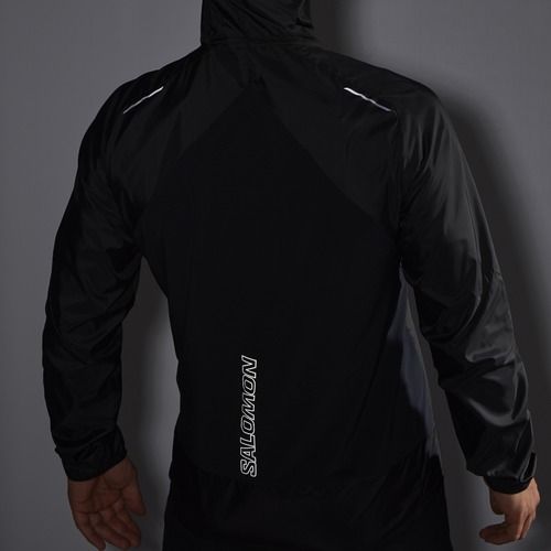 Мъжко яке за бягане Salomon Cross Wind deep black
