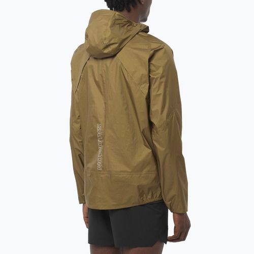 Мъжко яке за бягане Salomon Bonatti Waterproof brilliant olive