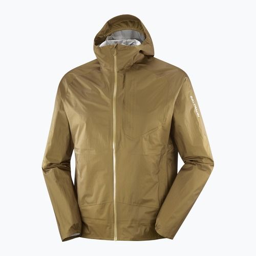 Мъжко яке за бягане Salomon Bonatti Waterproof brilliant olive