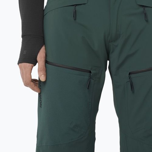 Мъжки скиорски панталони Salomon Spectral green gables
