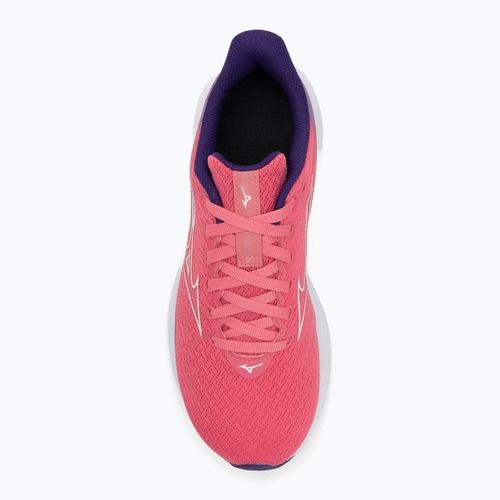 Детски обувки за бягане Mizuno Enerzy Rider Jr camelliarose/ snowwhite/violiet
