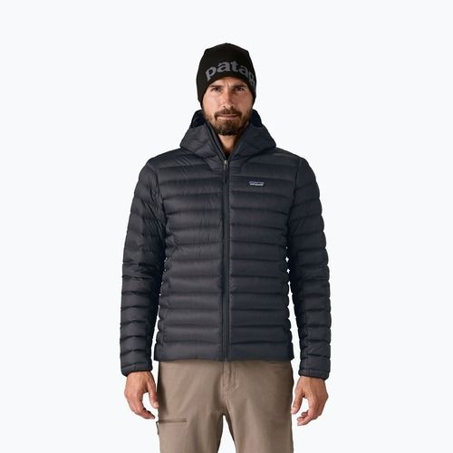 Мъжко пухено яке Patagonia Down Sweater Hoody black