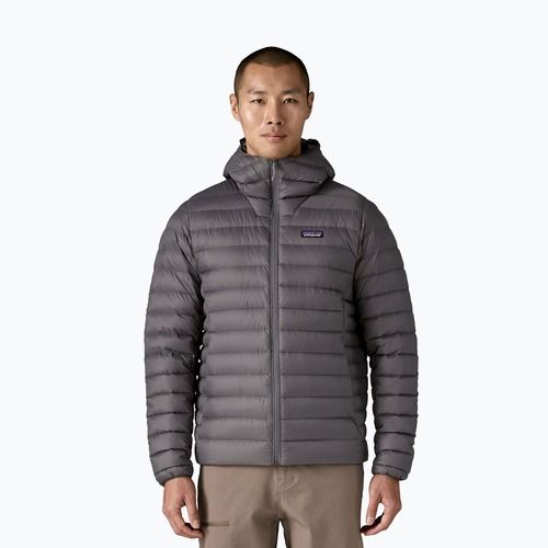 Мъжко пухено яке Patagonia Down Sweater Hoody forge grey w/forge grey