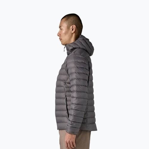 Мъжко пухено яке Patagonia Down Sweater Hoody forge grey w/forge grey