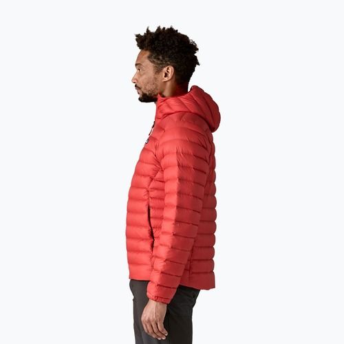 Мъжко пухено яке Patagonia Down Sweater Hoody amanita red