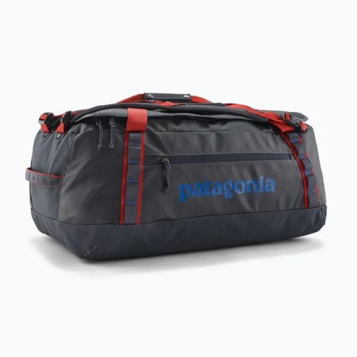 Пътна чанта Patagonia Black Hole Duffel 55 l smolder blue/amanita red