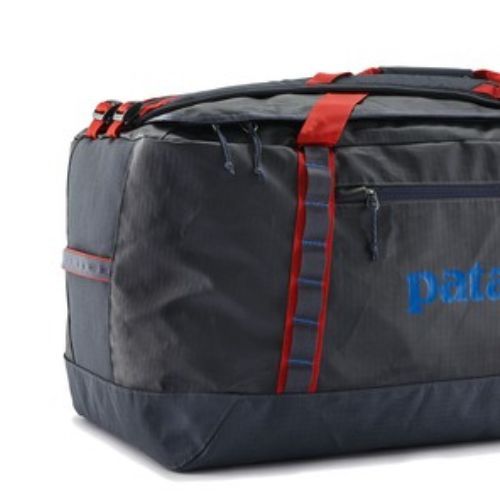 Пътна чанта Patagonia Black Hole Duffel 100 l smolder blue/amanita red