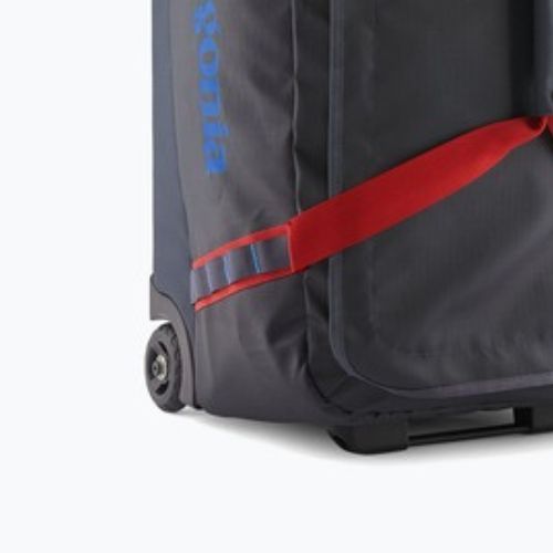 Пътна чанта Patagonia Black Hole Wheeled Duffel 70 l smolder blue/amanita red