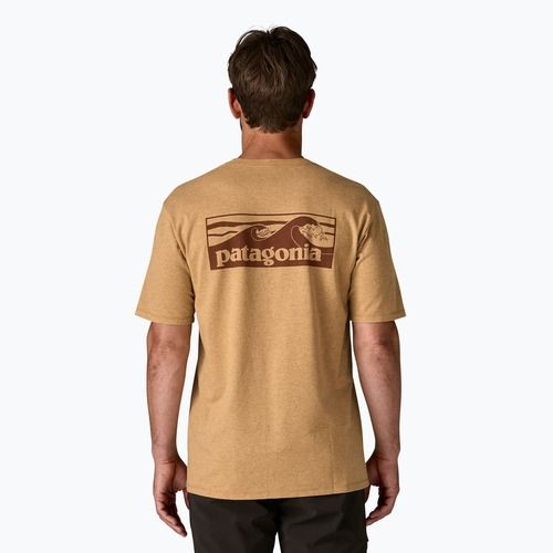 Мъжка тениска Patagonia Boardshort Logo Pocket Responsibili talon gold