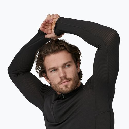 Мъжки суитшърт Patagonia Cap Termal Weight Zip Neck black