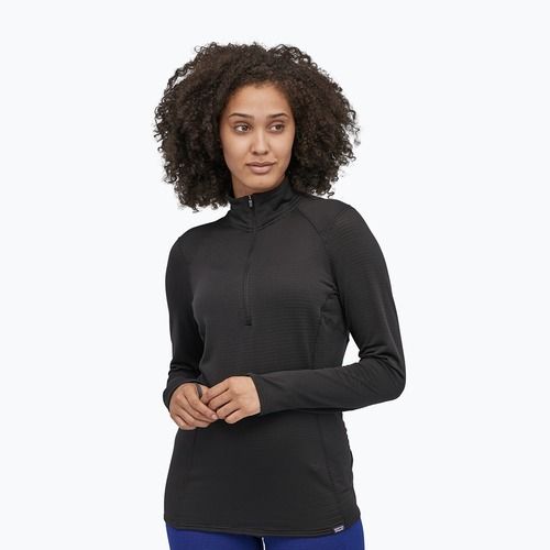 Дамски суитшърт Patagonia Cap Termal Weight Zip Neck black
