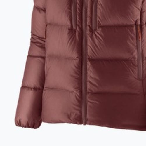 Дамско пухено яке Patagonia Fitz Roy Down Hoody dark ruby w / sizzle red