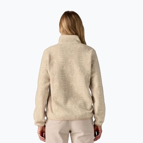 Дамски суитшърт за трекинг Patagonia LW Synch Snap-T P / O flow: dyno white