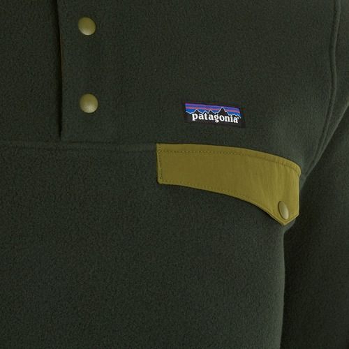 Мъжки суитшърт за трекинг Patagonia LW Synch Snap-T P / O old growth green