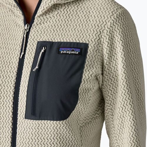 Дамски суитшърт Patagonia R1 Air Full-Zip Hoody wool white