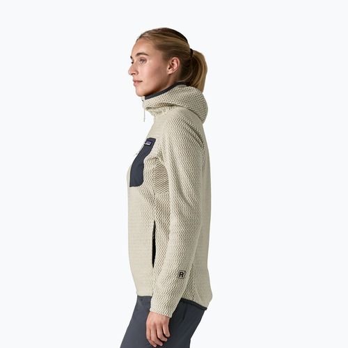 Дамски суитшърт Patagonia R1 Air Full-Zip Hoody wool white