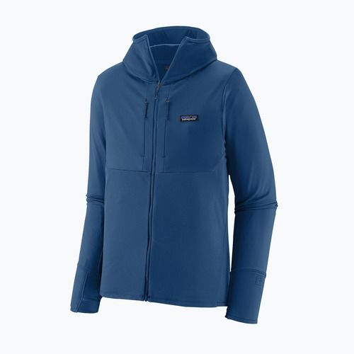 Мъжки суитшърт за трекинг Patagonia R1 Thermal Full Zip Hoody clement blue