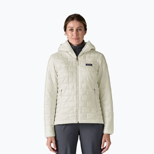 Дамско пухено яке Patagonia Nano Puff Hoody birch white