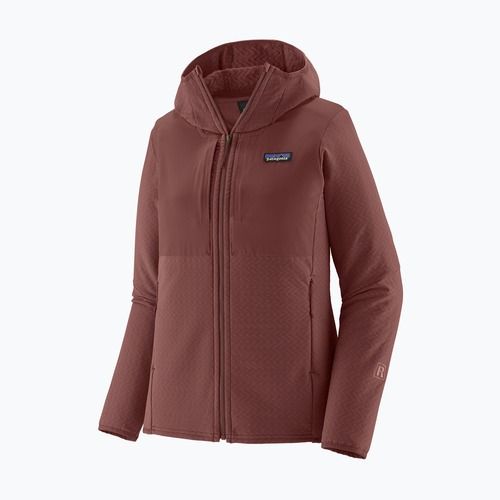 Дамско софтшел яке Patagonia R2 CrossStrata Hoody dark ruby