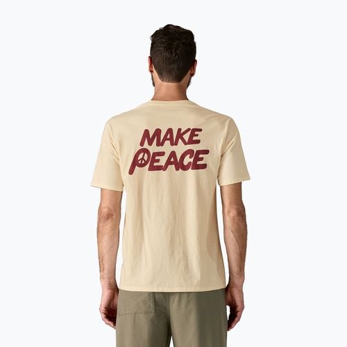 Мъжка тениска Patagonia Balance Organic peace seeds / undyed natural